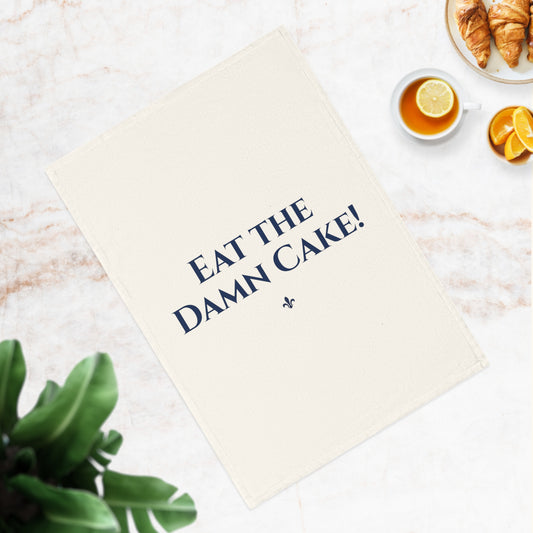 Eat the Damn Cake Organic Cotton Kitchen Towel