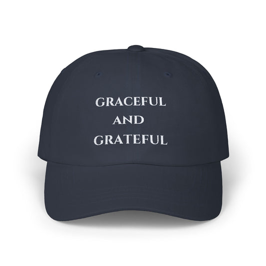 Navy Graceful and Grateful Cap