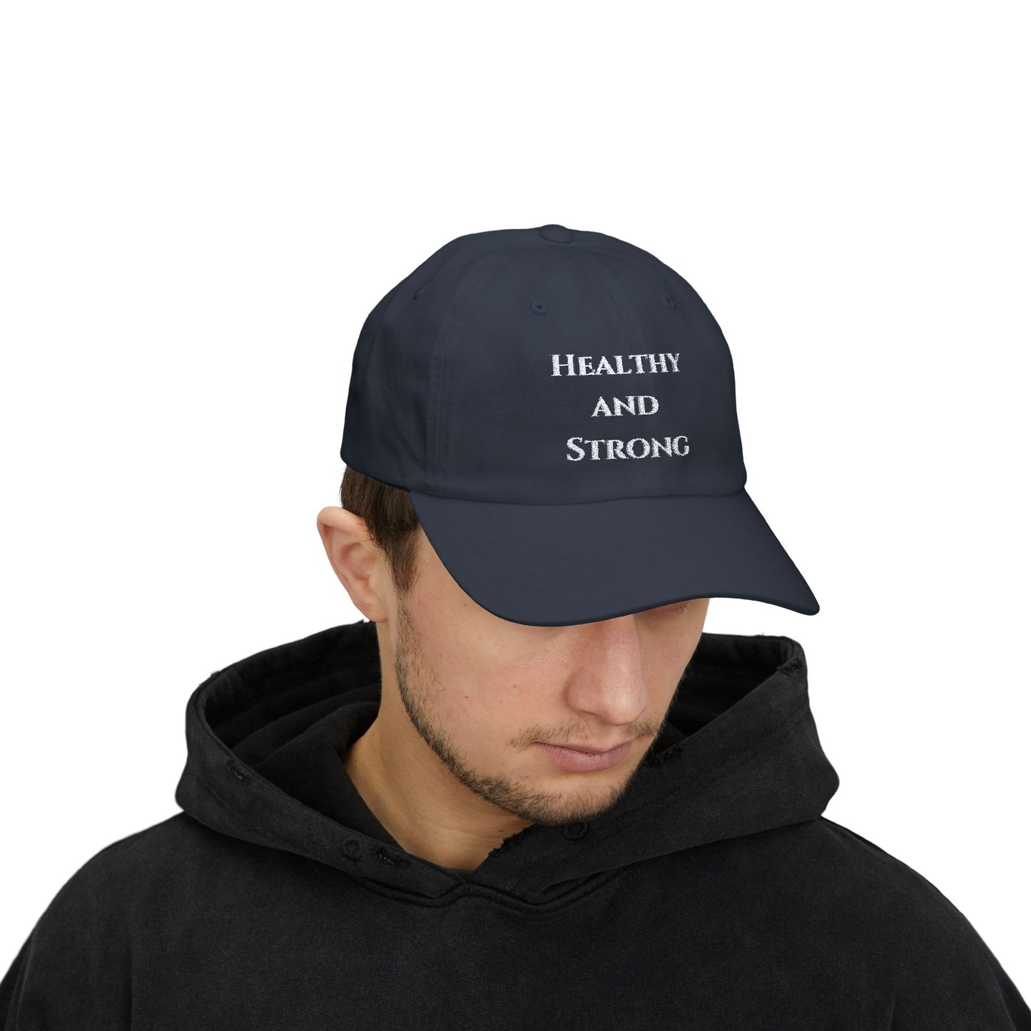 Navy Healthy and Strong Cap